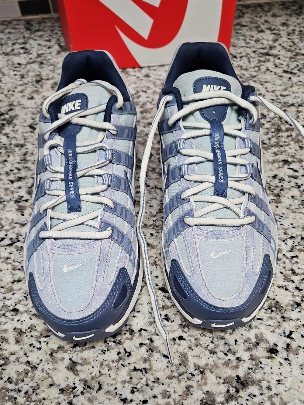NIKE P-6000 SNEAKER, DENIM BLUE, MENS 8 / WMS 9.5